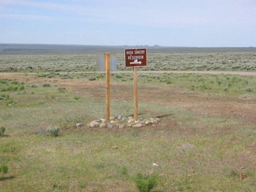 We're about to cross Savery Creek.